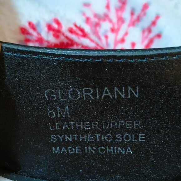 Tahari Gloriann Slingback Heels 8 Black Leather Peep Toe Shoe - Picture 10 of 10